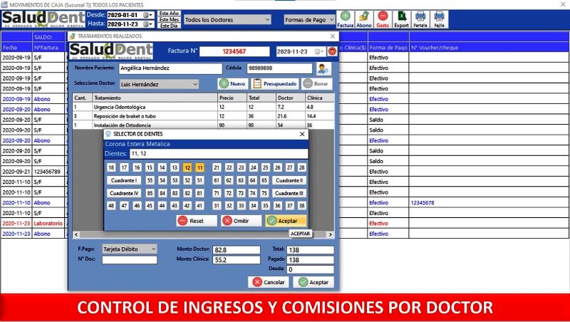 Caja y comisiones