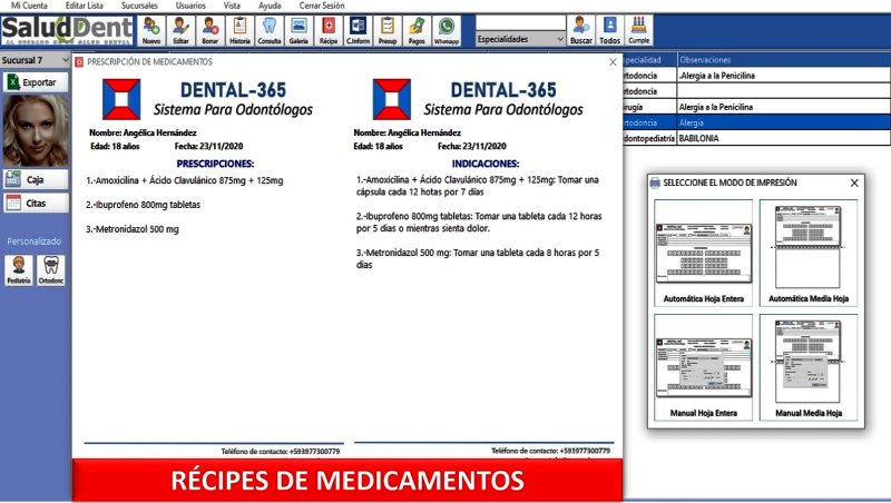 Récipes médicos